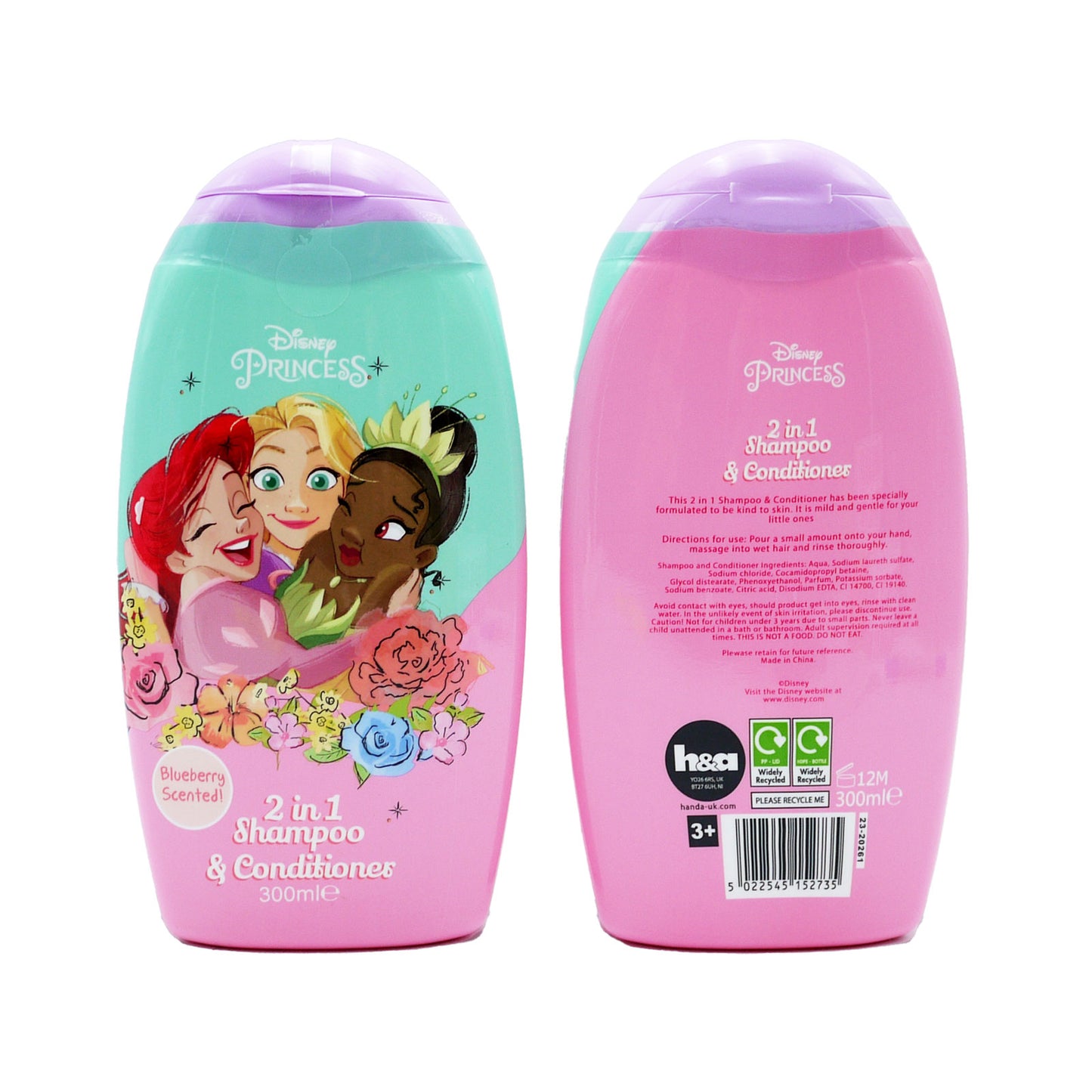 SHAMPOOING ET REVITALISANT 2 EN 1 DISNEY PRINCESS
