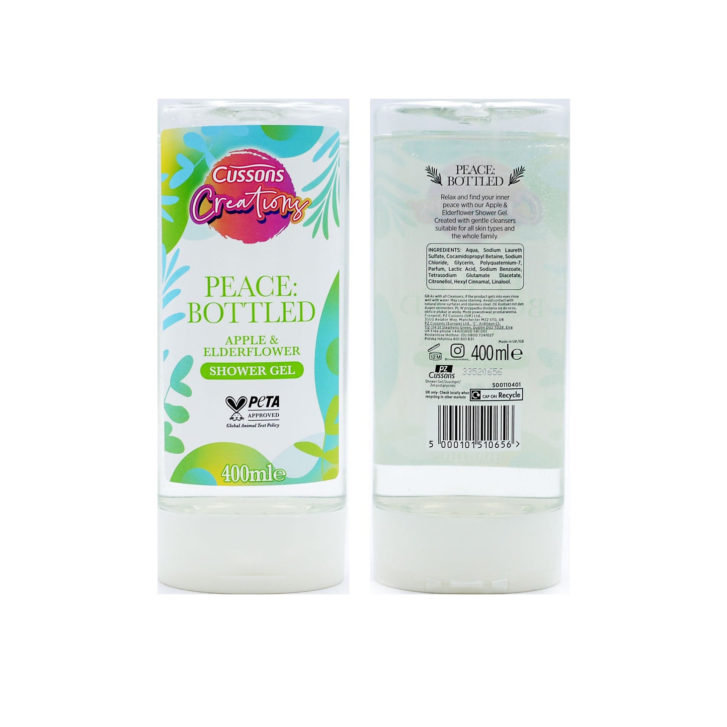 GEL DOUCHE CUSSONS CREATIONS POMME & FLEUR DE SUREAU 400ml