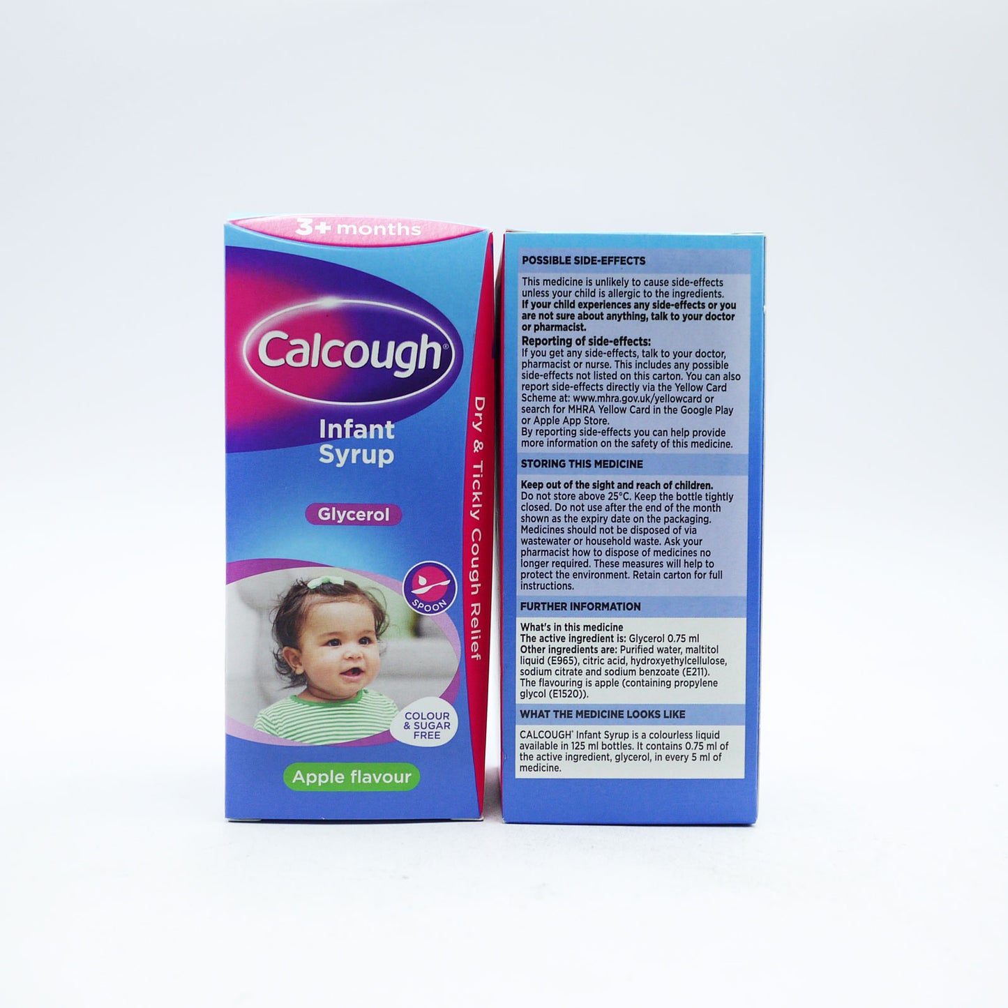 CALCOUGH SIROP TOUX ENFANT POMME 125ML