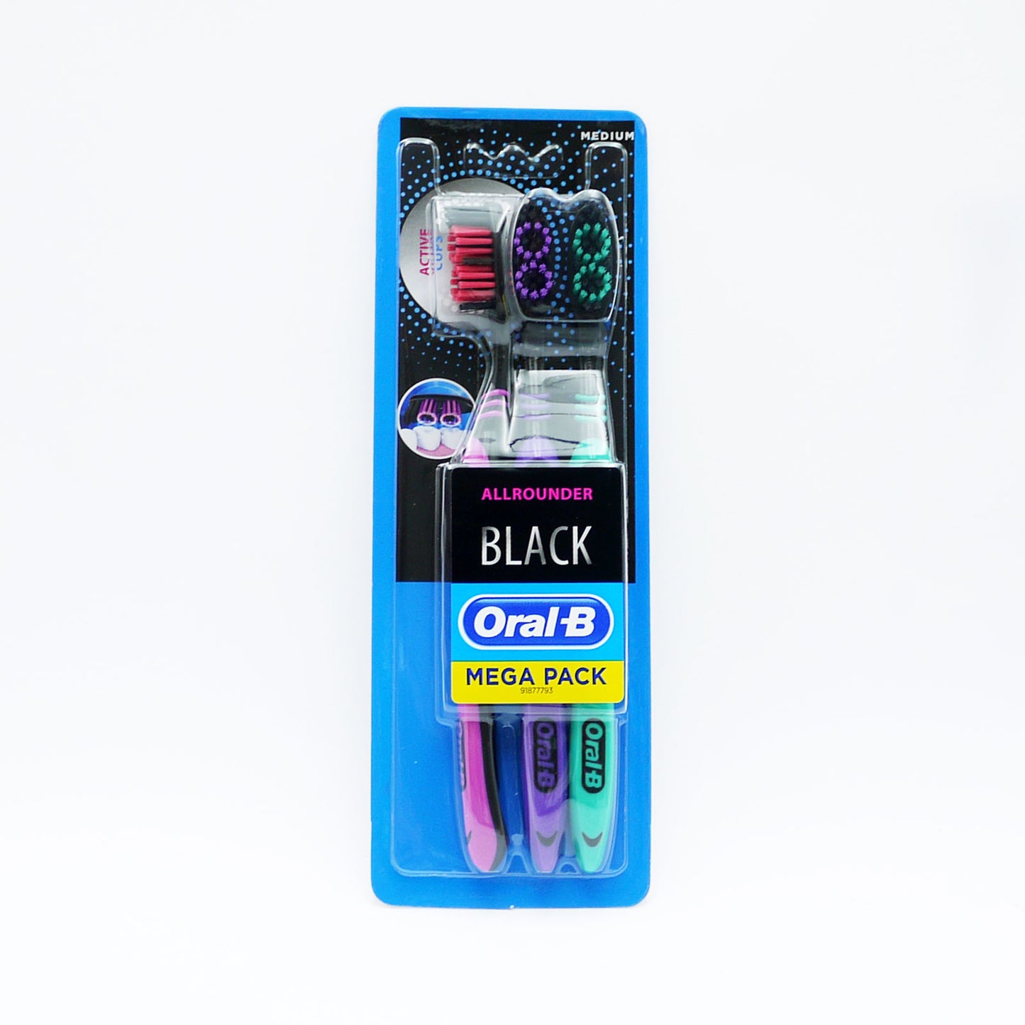 BROSSE À DENTS ORAL B ALL ROUNDER NOIR MEDIUM (C)