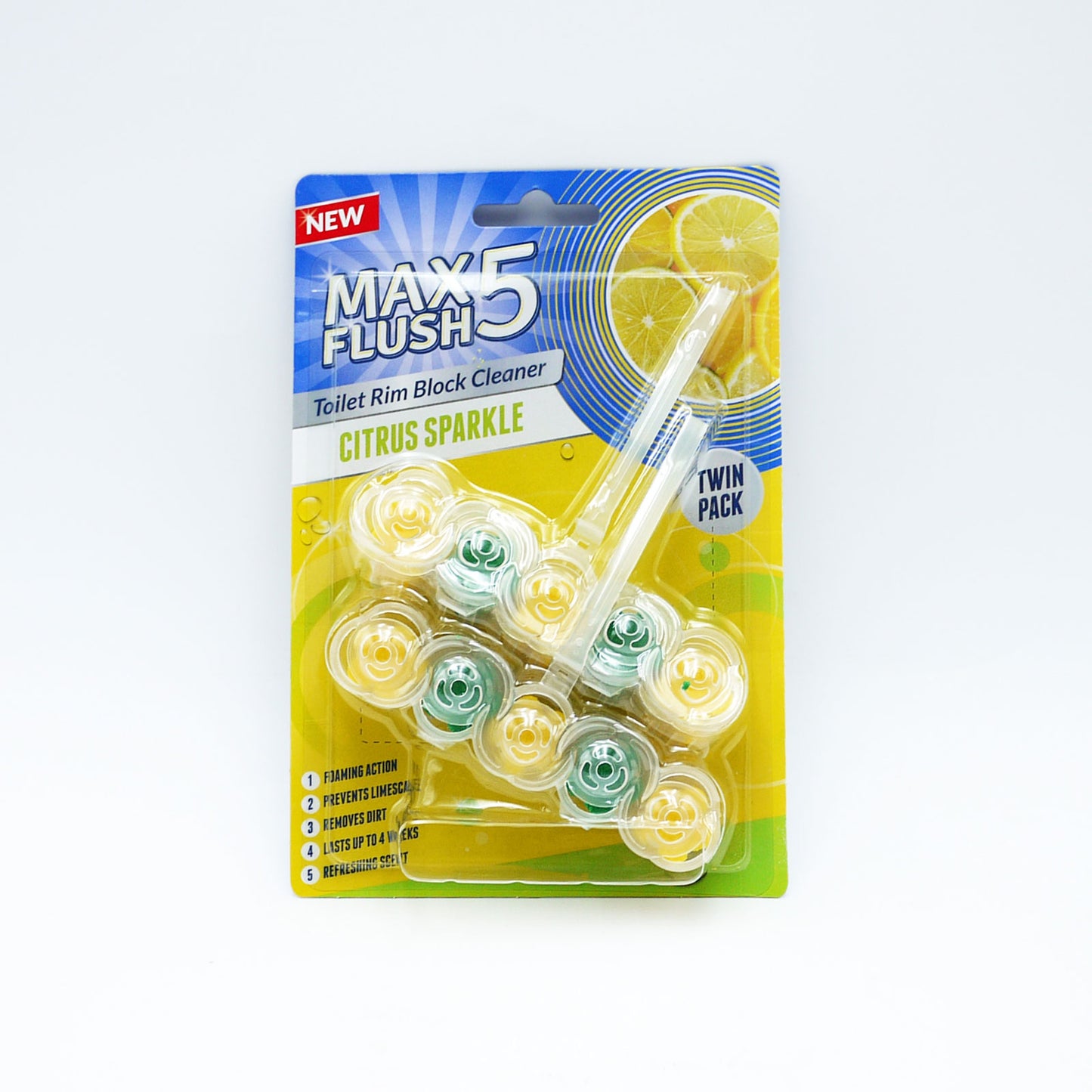 MAX FLUSH 5 JANTES JUMELLES CITRON 2x45g