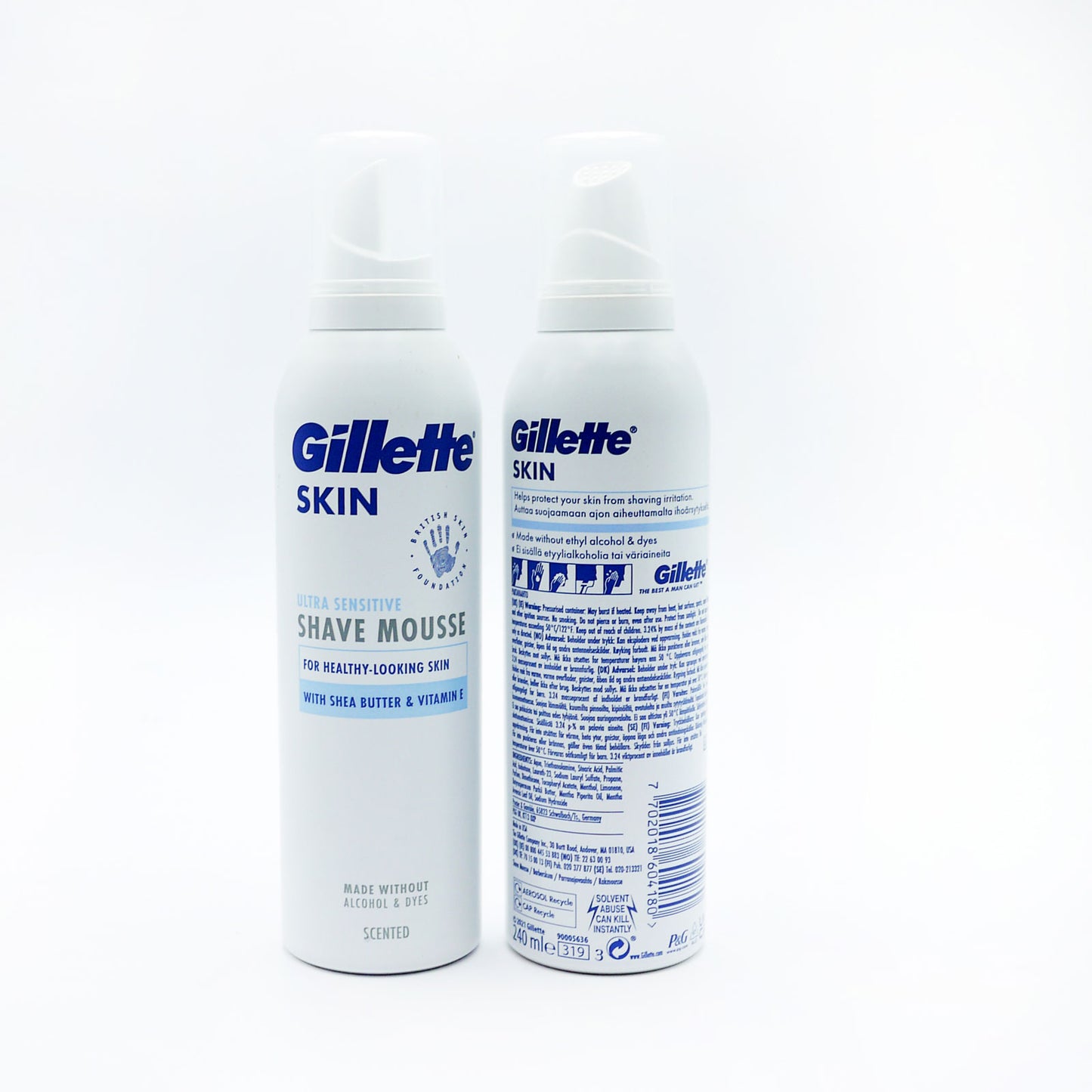 MOUSSE À RASER GILLETTE ULTRA SENSIBLE 240ml