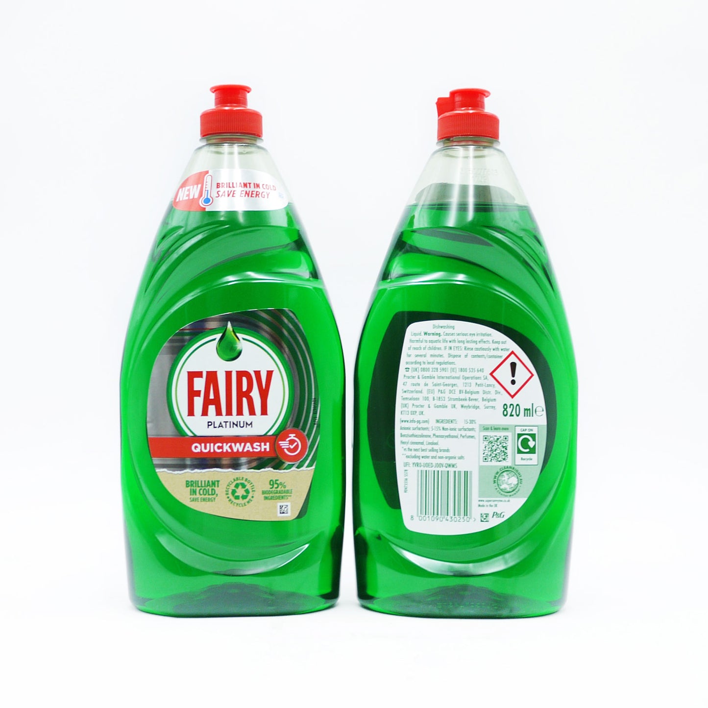 FAIRY LIQUID PLATINUM LESSIVE RAPIDE ORIGINAL 820ML
