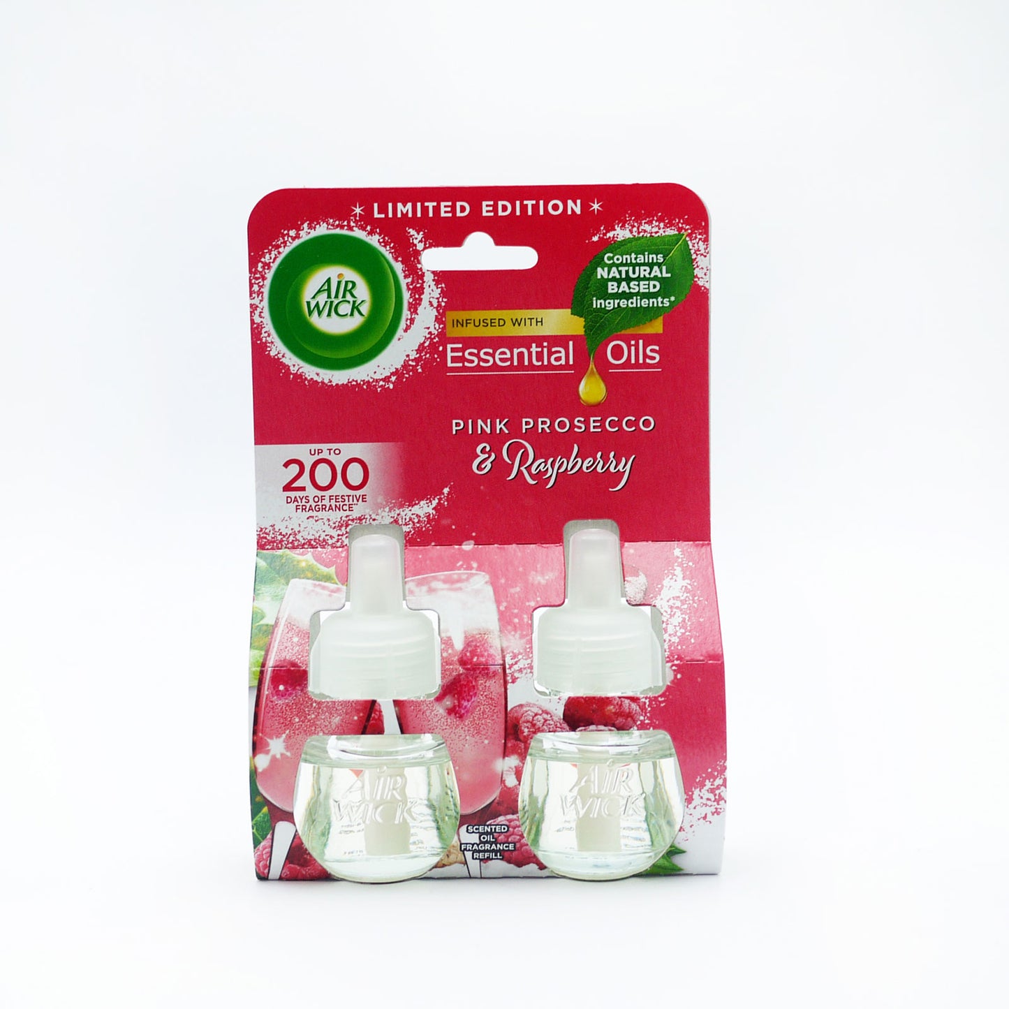 RECHARGE ÉLECTRIQUE AIRWICK PROSECCO & FRAMBOISE LOT DE 2X19ML