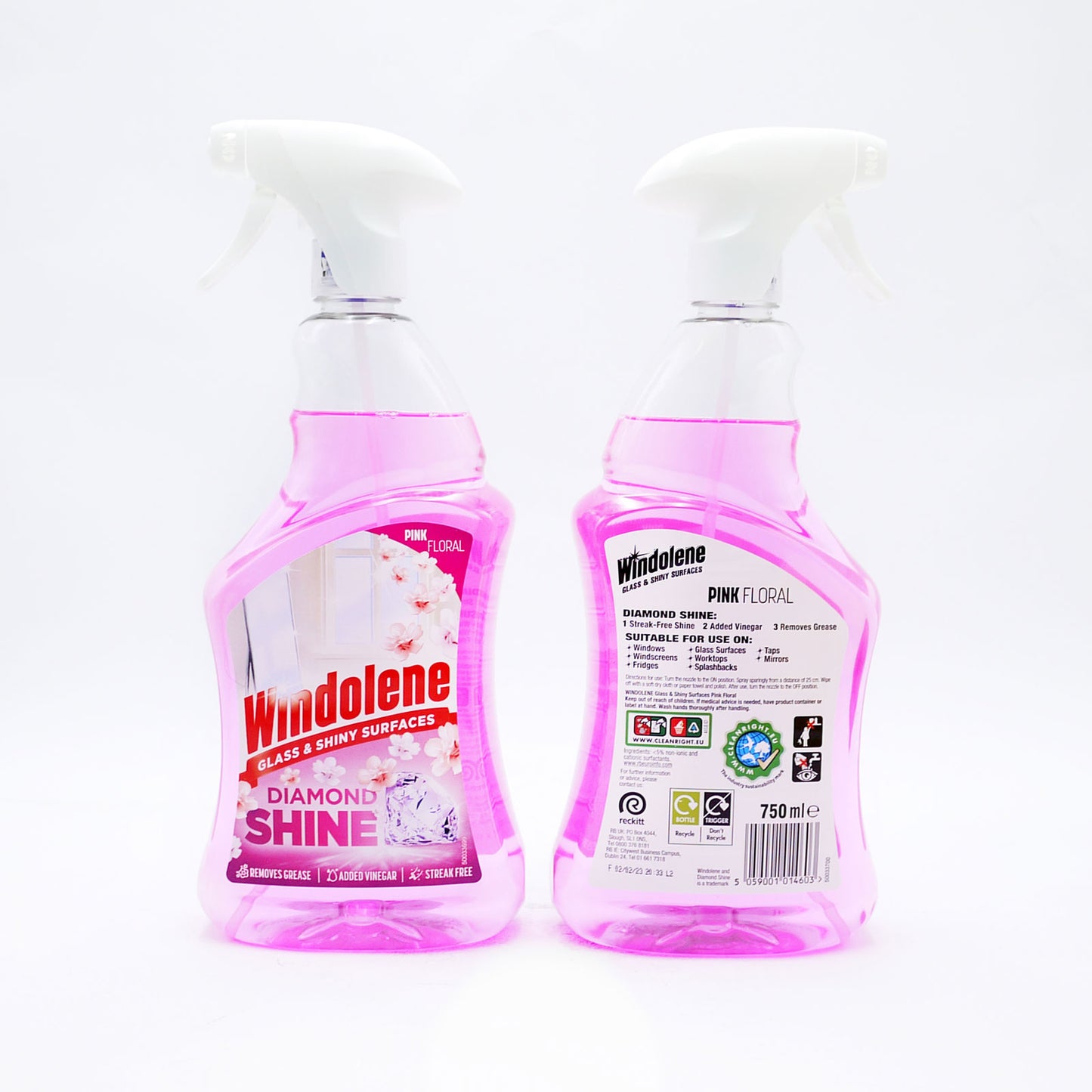 WINDOLENE 4 ACTIONS SPRAY ROSE 750ML