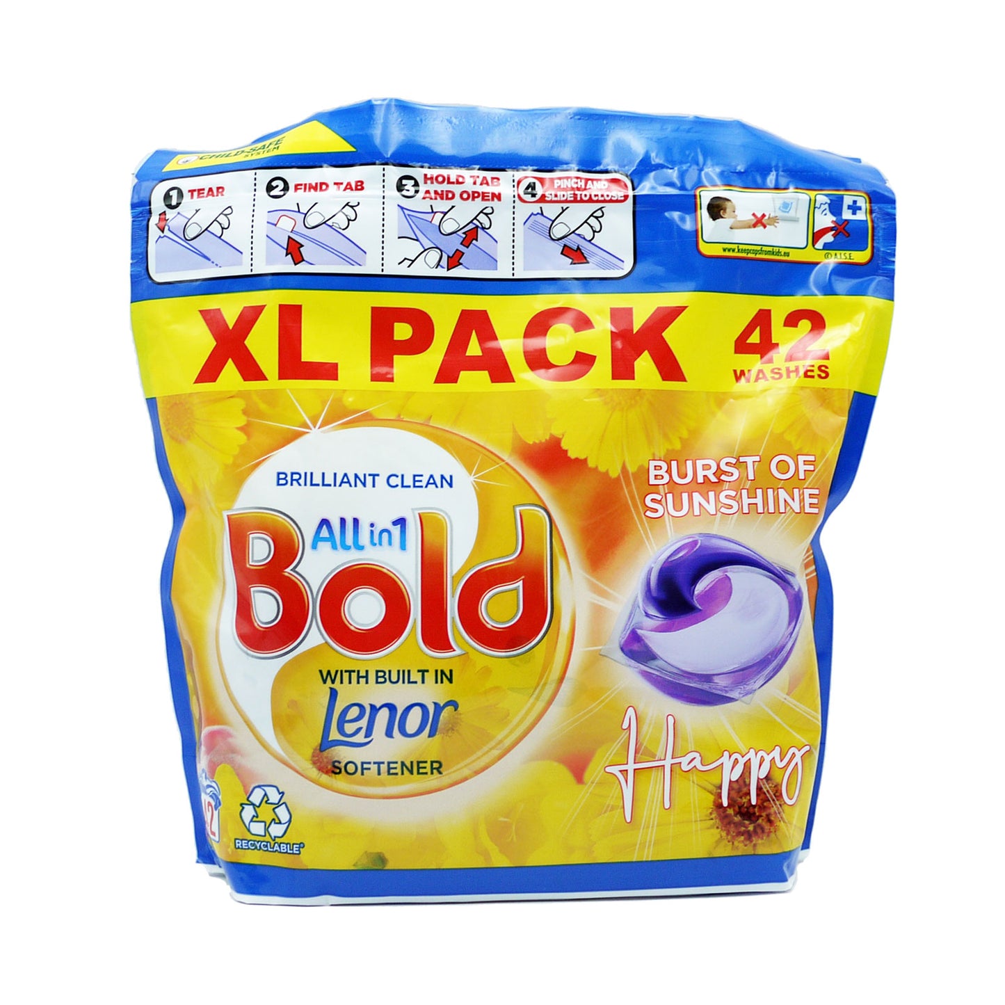 BOLD ALL IN 1 CAPSULES ÉCLAT DE SOLEIL 42 LAVE-LINGE