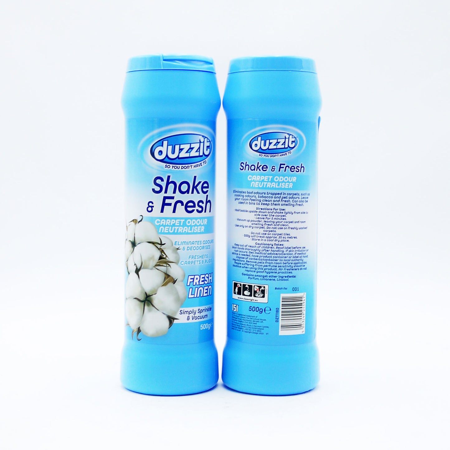 SHAKE & FRESH NEUTRALISATEUR D'ODEURS TAPIS FRAÎCHEUR LINGE 500G