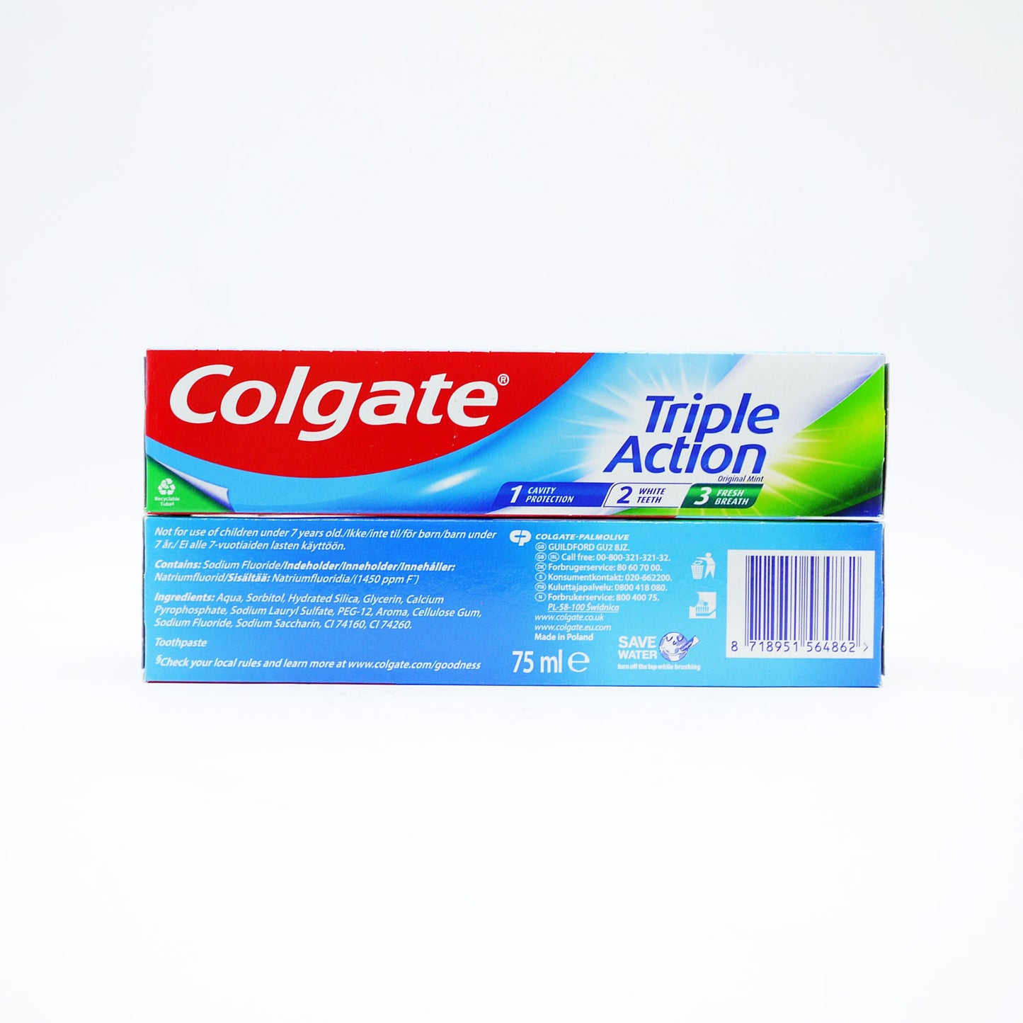 COLGATE DENTIFRICE TRIPLE ACTION MENTHE ORIGINALE 75ml