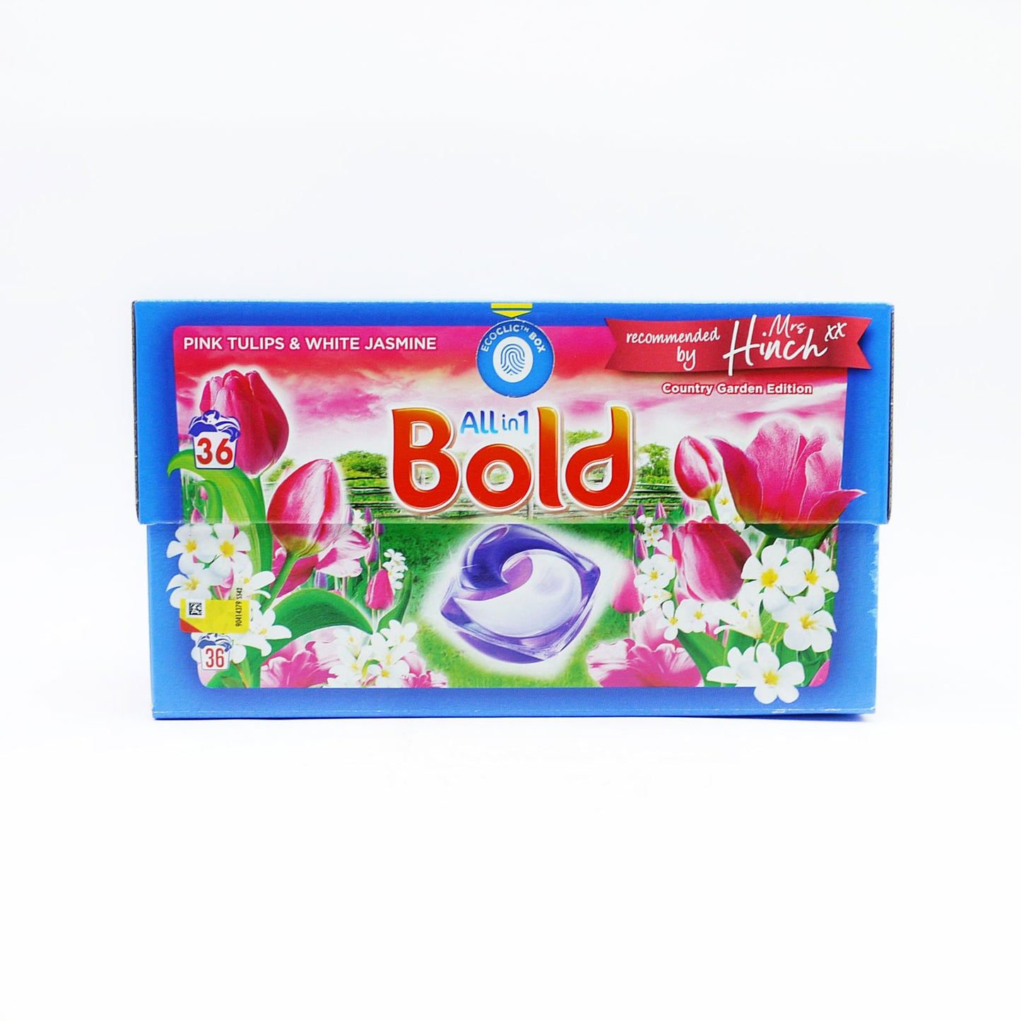 LESSIVE CAPSULES BOLD TOUT EN 1 TULIPES ROSES ET JASMIN BLANC (D) 36 LESSIVES