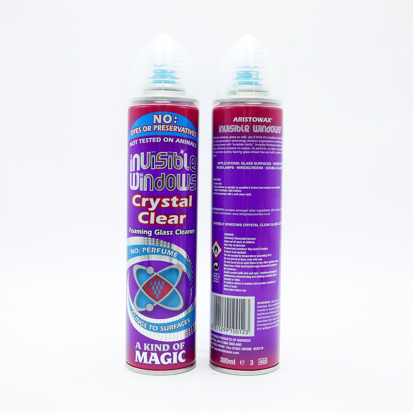 NETTOYANT VITRES MOUSSANT INVISIBLE ARISTOWAX 300ML