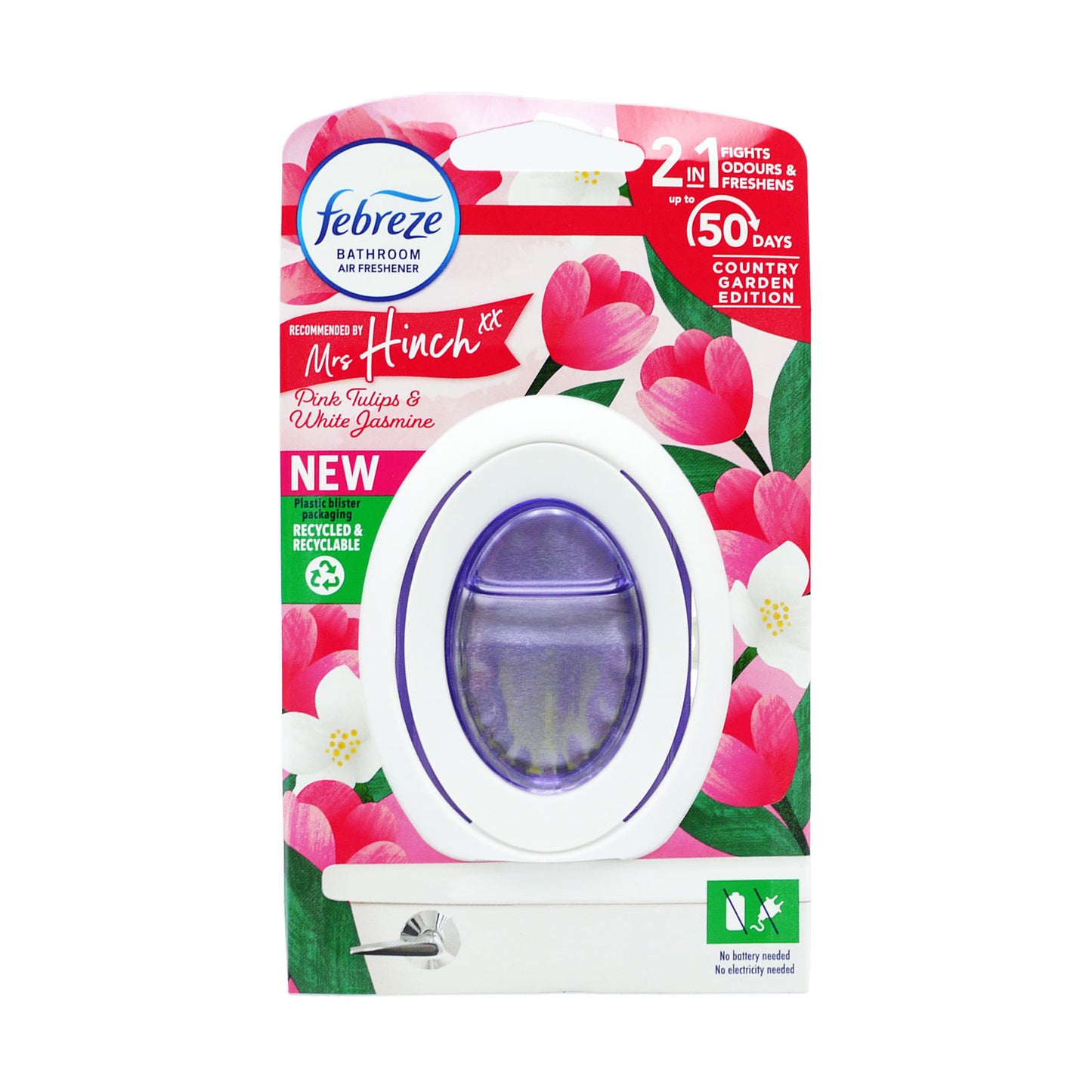 FEBREZE DÉSODORISANT SALLE DE BAIN TULIPES ROSES 7,5ML