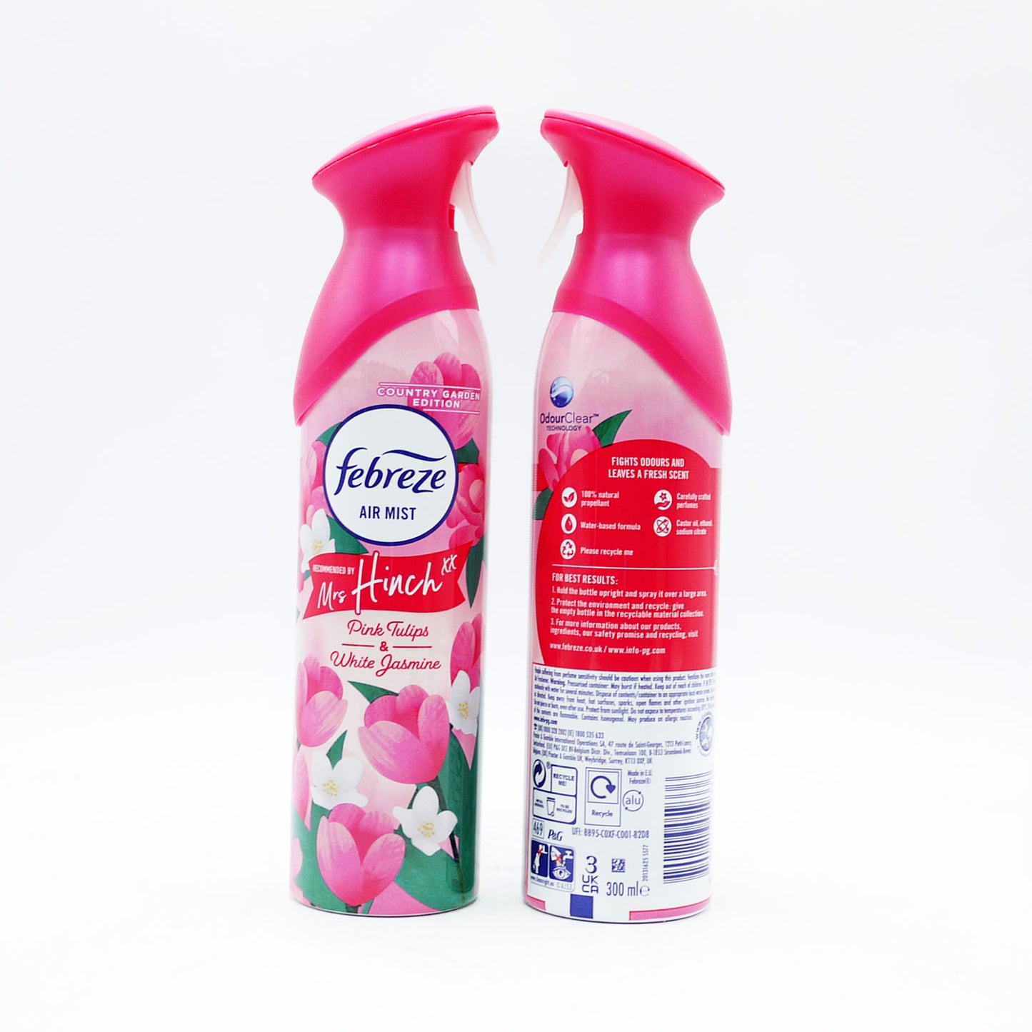 FEBREZE A/F JARDINS DE CAMPAGNE TULIPE ROSE/JASMIN BLANC 300ML