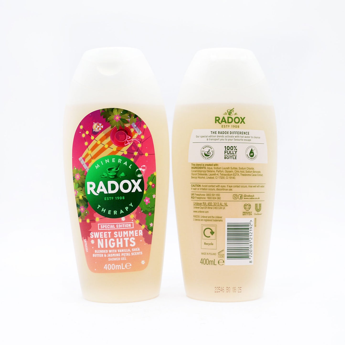 GEL DOUCHE RADOX DOUCES NUIT D'ÉTÉ (C) 400ml