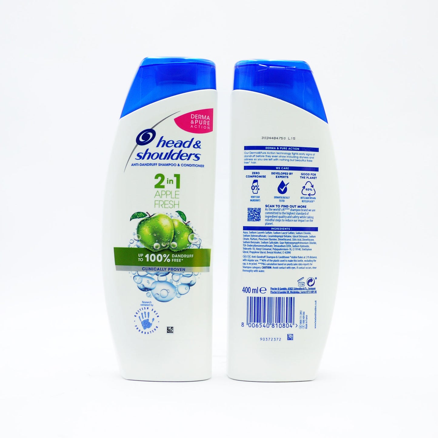 SHAMPOOING H&S 2 EN 1 POMME (C) 400ml