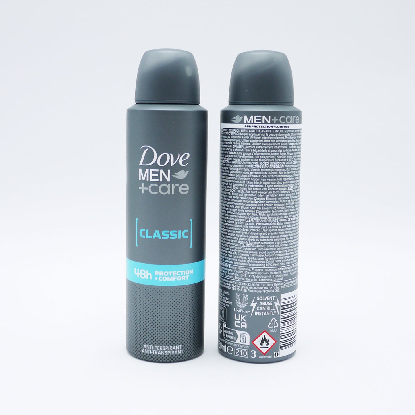 DOVE ANTI-TRANSPIRANT HOMME+CARE CLASSIC 150ML