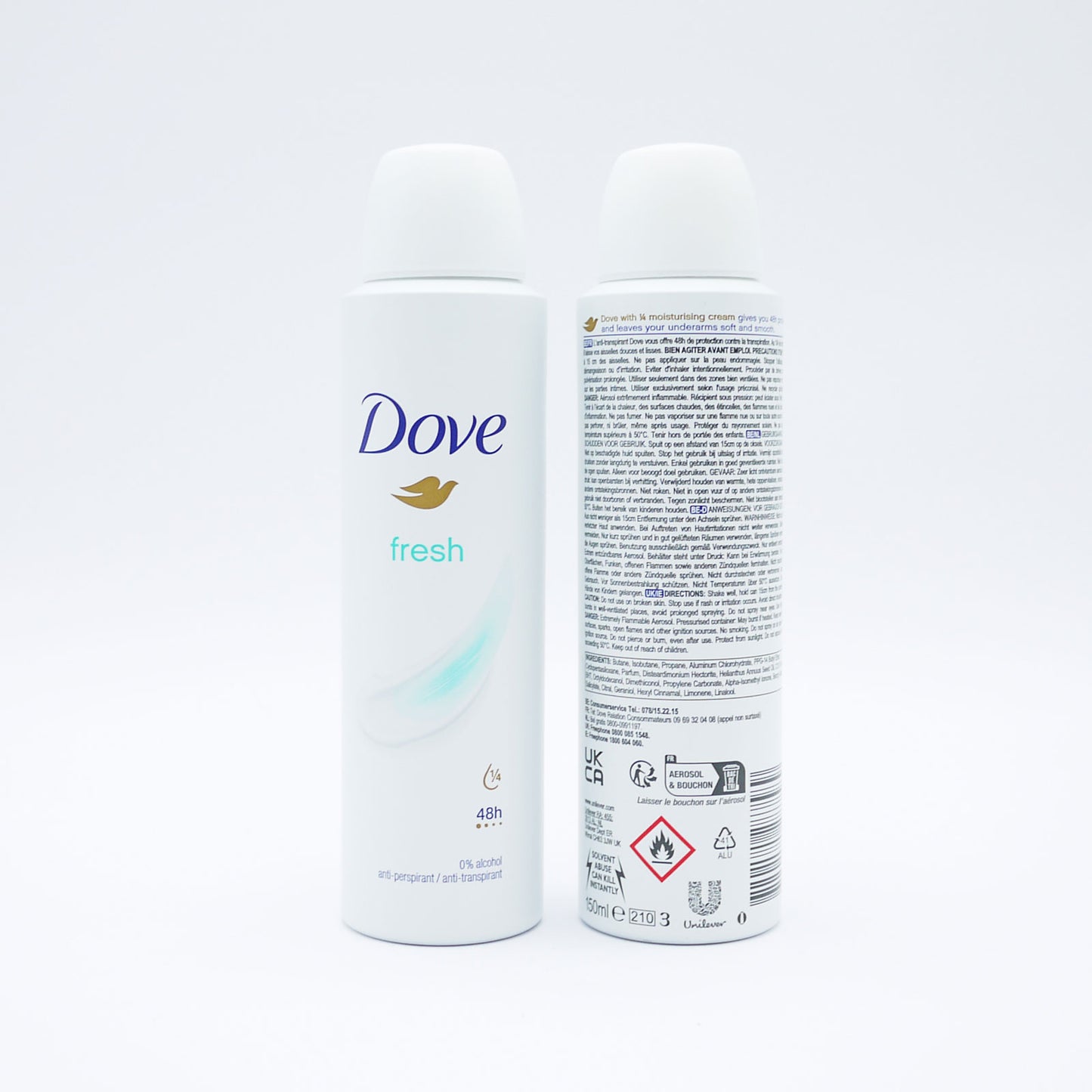 DOVE A/P DÉODORANT FRAÎCHEUR FEMME 150ml