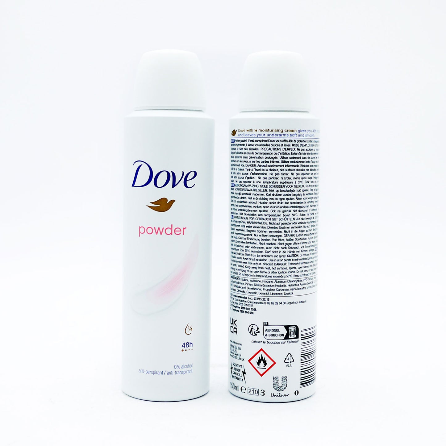 DOVE DÉODORANT ANTITRANSPIRANT POUDRE FEMME 150ml