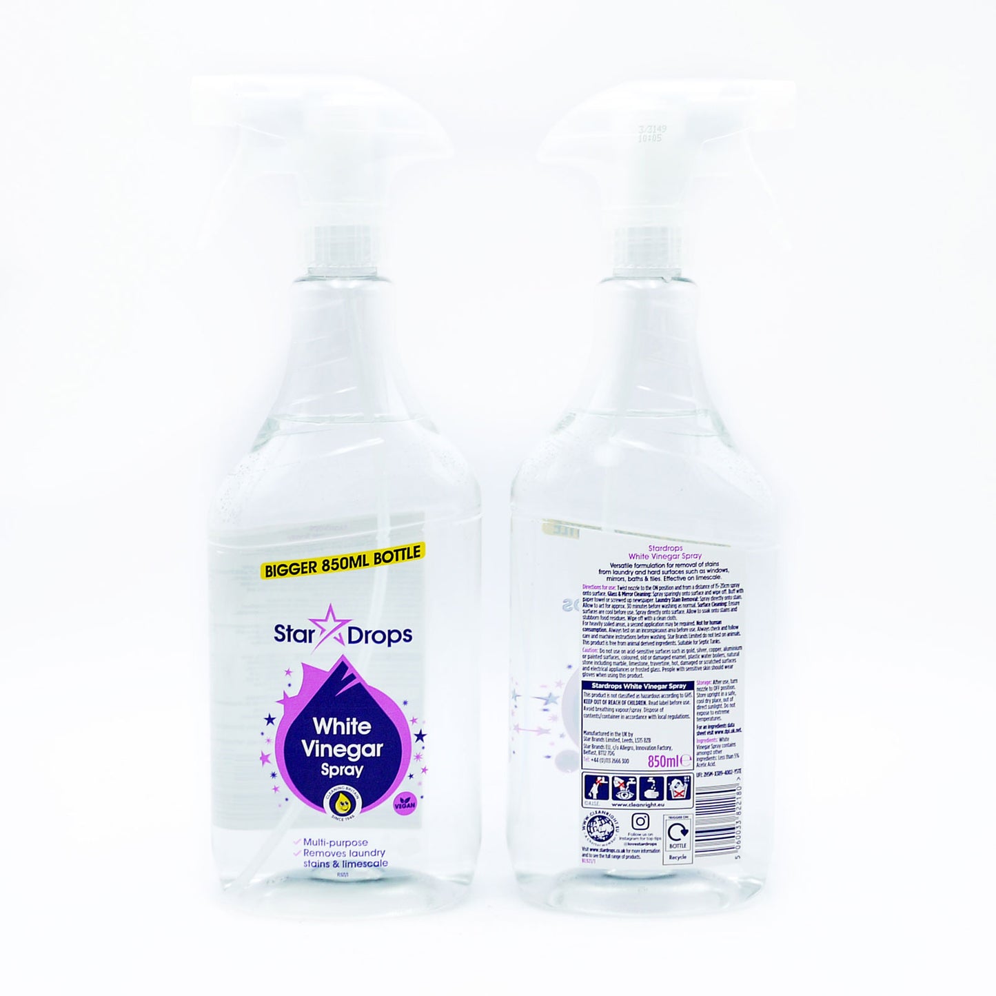 VINAIGRE BLANC EN SPRAY STARDROPS 850ML