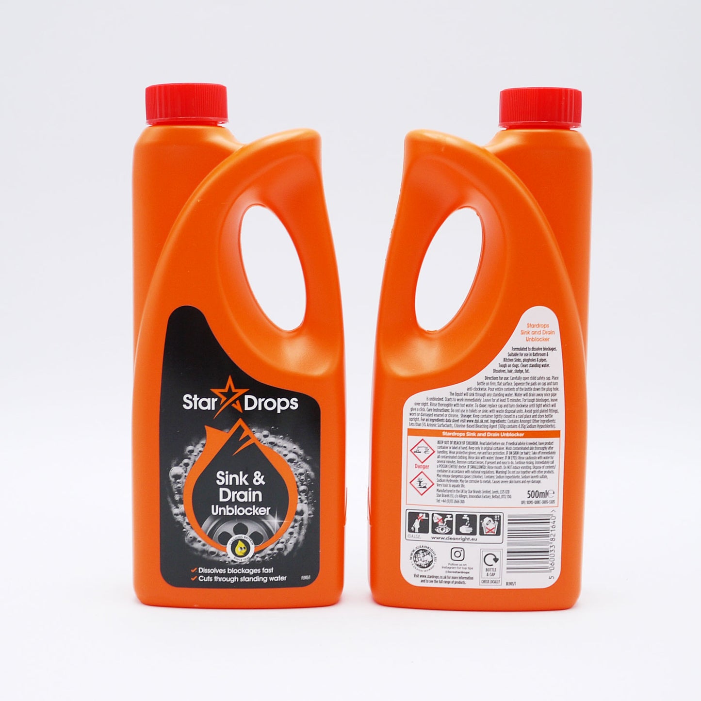 STARDROPS DÉBOUCHEUR ÉVIERS ET CANALISATIONS 500ML