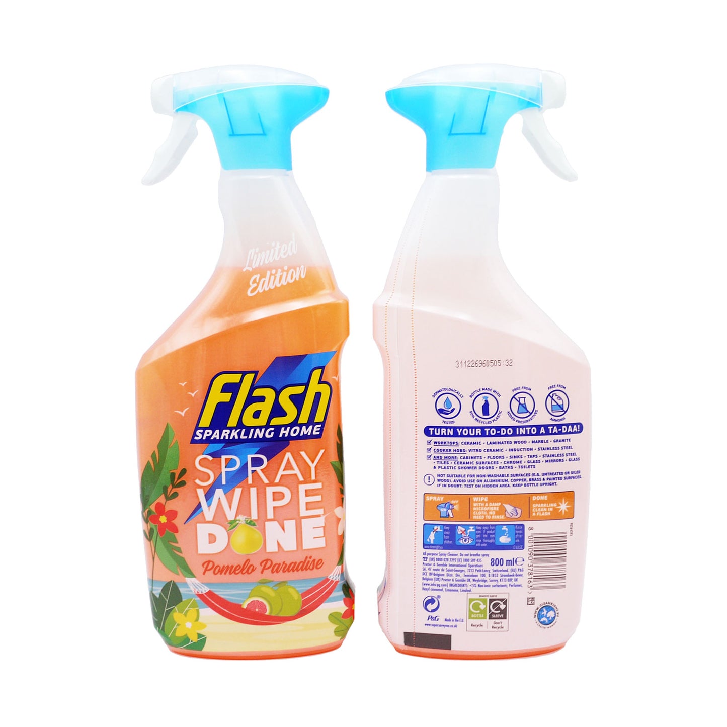 FLASH SPRAY NETTOIE TERMINÉ PARADIS PAMPLEMOUSSE 800ML