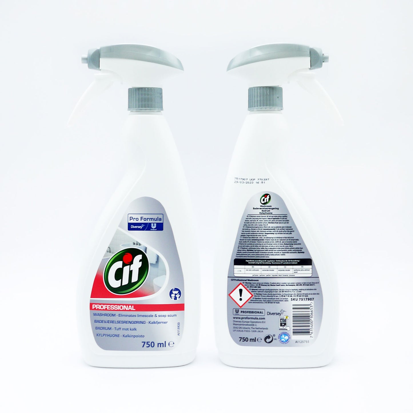 NETTOYANT SANITAIRE 2EN1 CIF 750ML