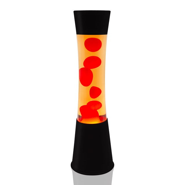 Lampe à Lave 16" - Liquide Orange, Cire Rouge