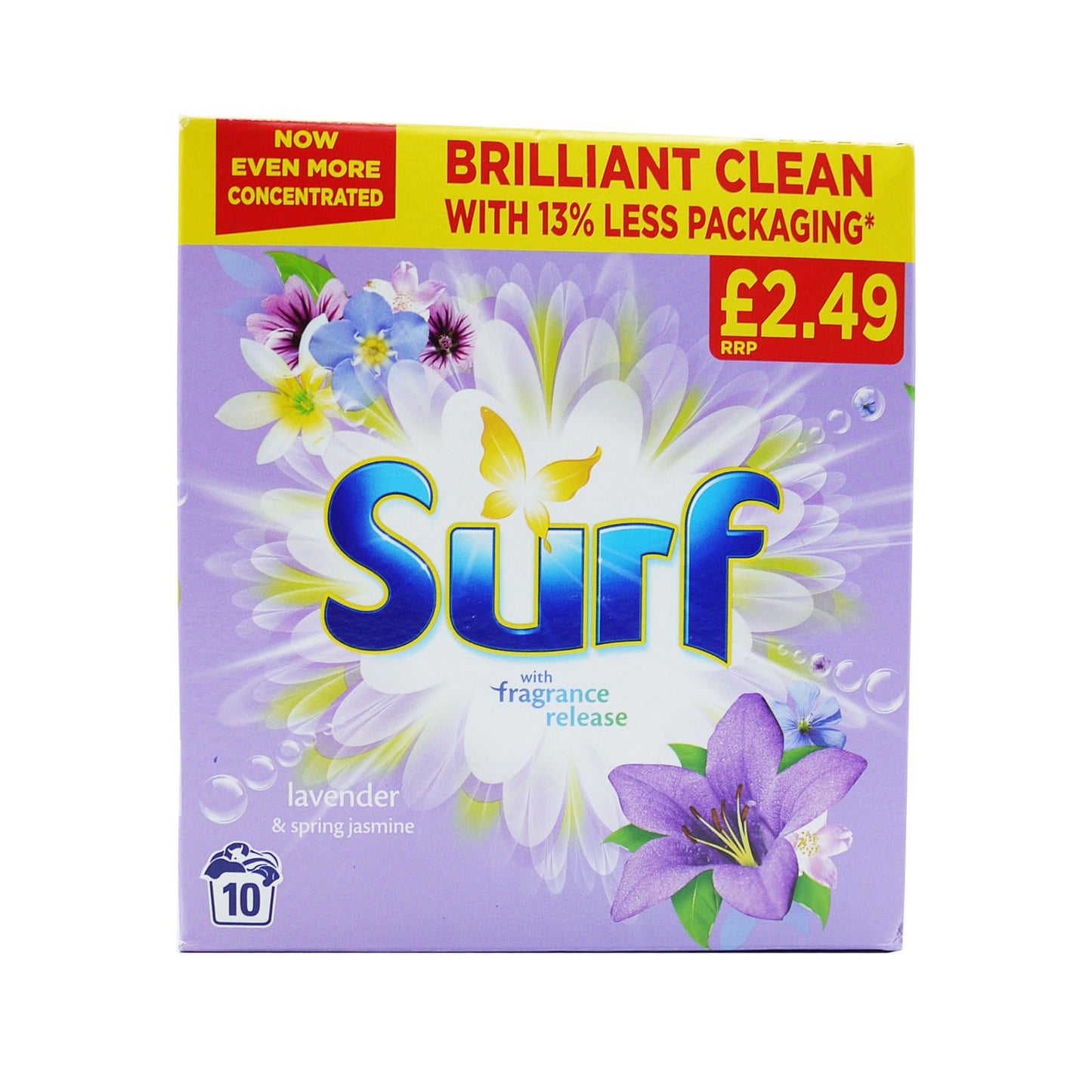 SURF LESSIVE POUDRE LAVANDE 10 LAVAGES PM 2,49 £ (C) 500G