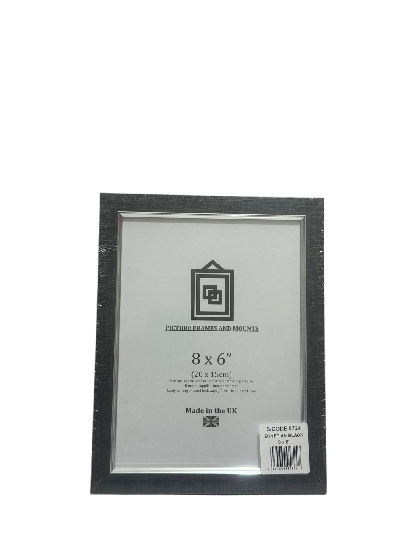 EGYPTIAN BLACK 8x6” (20x15cm) PICTURE FRAME