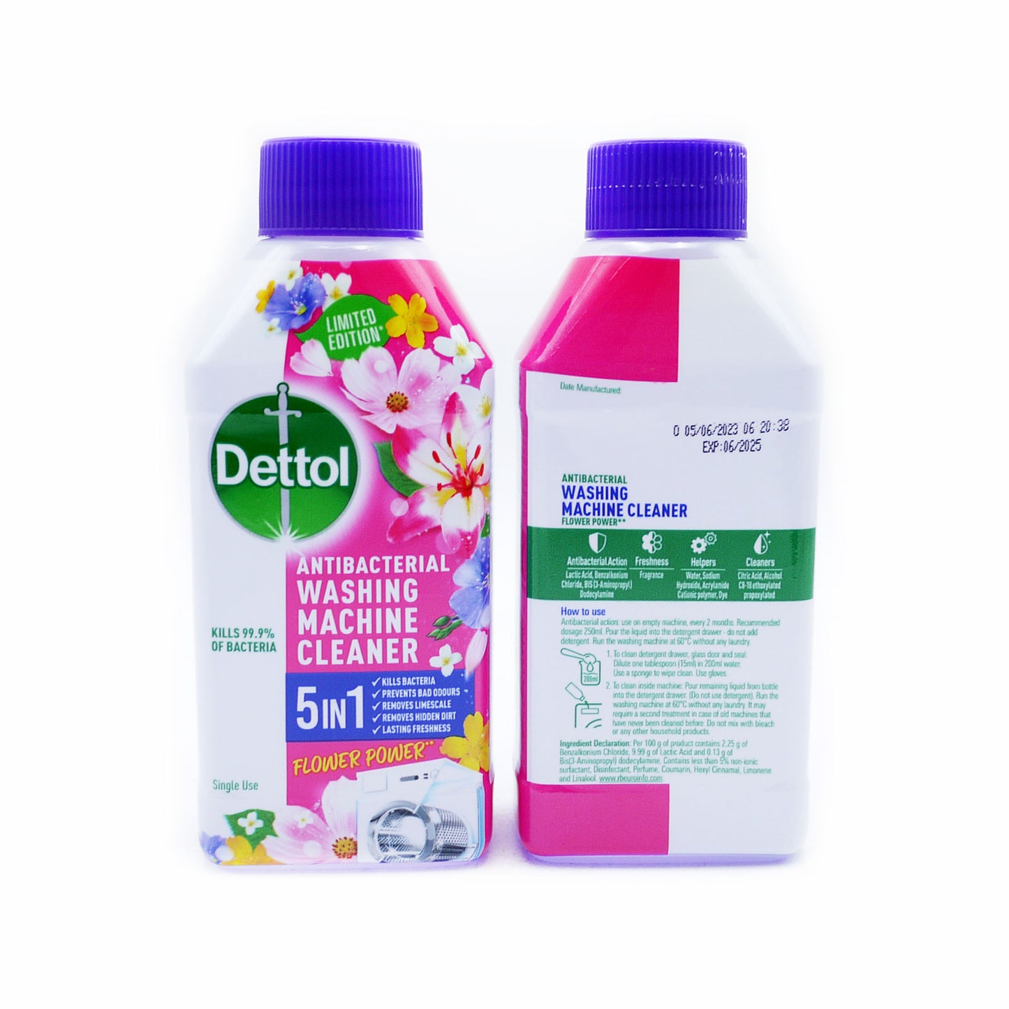 DÉTARTANT LAVE-LINGE DETTOL FLOWER POWER 250ml