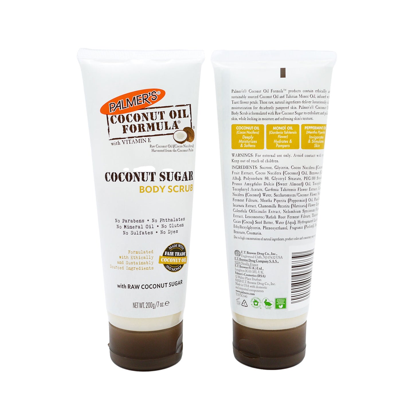 GOMMAGE CORPOREL AU SUCRE HUILE DE COCO PALMER'S FORMULE 200g