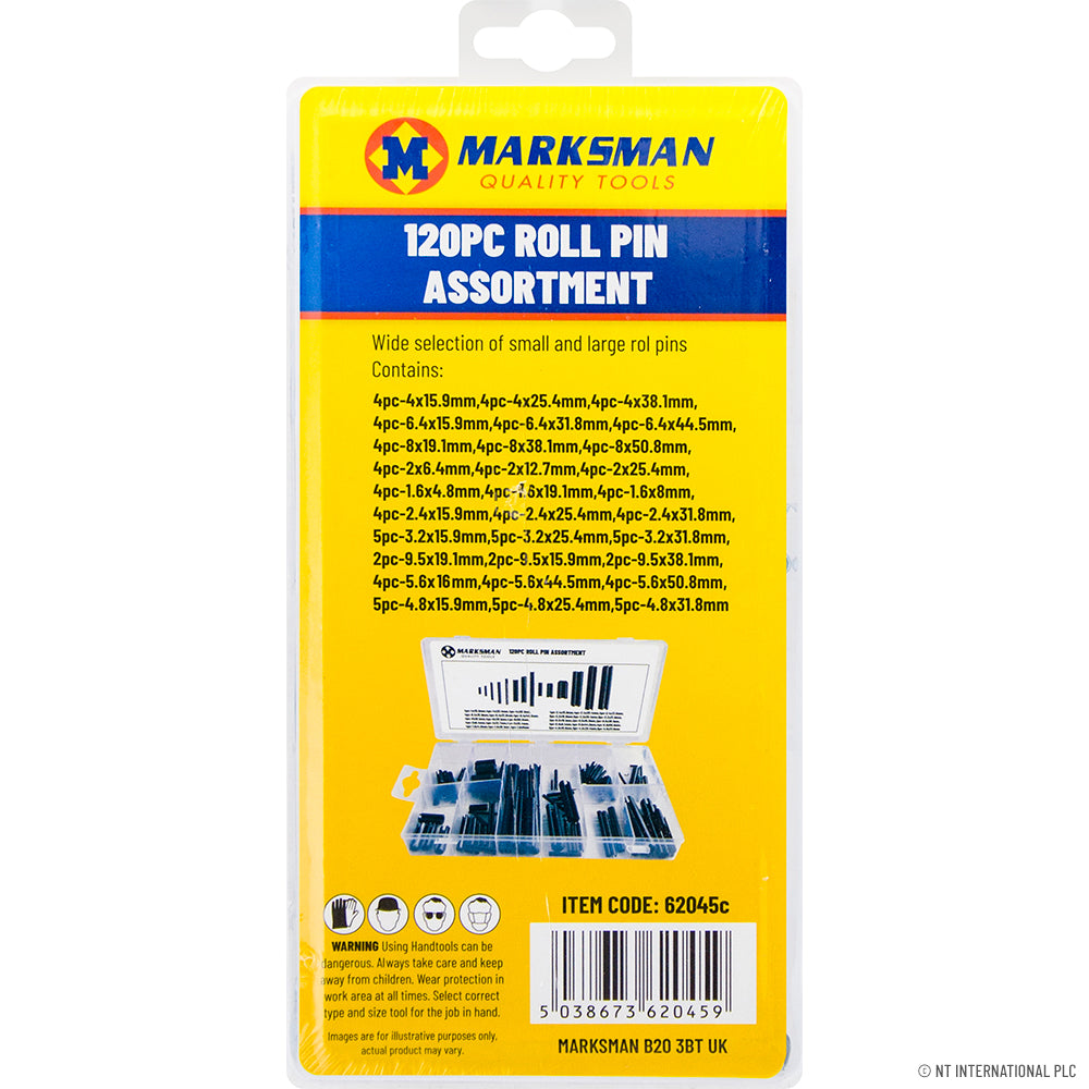 Kit assortiment de goupilles fendues polyvalentes de 120 pièces - Goupilles en acier durables pour une fixation sécurisée