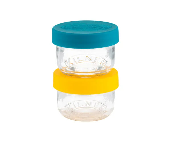 Lot pratique de 2 boîtes à goûter (125 ml) | Gardez vos collations au frais.