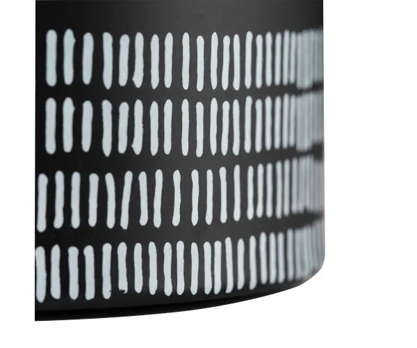 Conteneur de rangement moyen monochrome noir élégant | Organisez avec style.