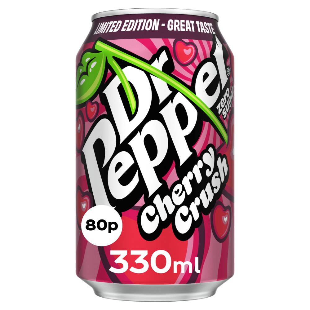Dr Pepper Zero Cherry Crush 330ml PM 80p