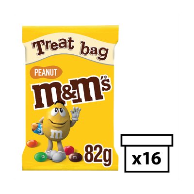 M&M's Peanut Chocolate Treat Bag 82g