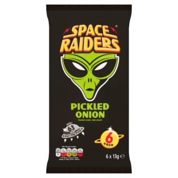 Space Raiders Goût oignon mariné Snack cosmique au maïs 6 x 13g