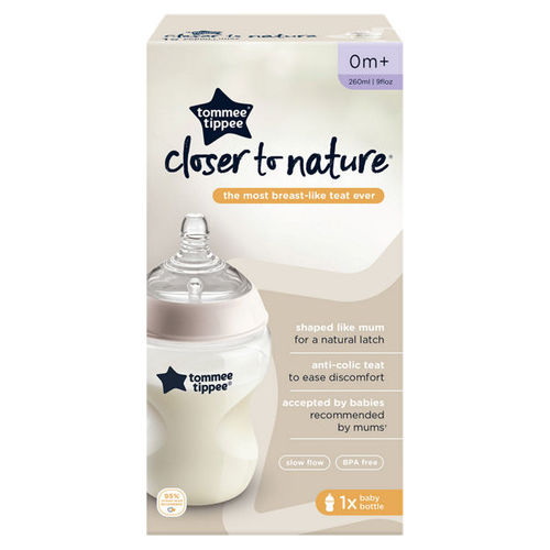Biberon Tommee Tippee Closer to Nature 0+ mois 260 ml