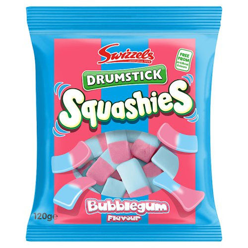 Swizzels Drumstick Squashies Bubblegum Flavour Bag 120g