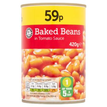 BAKED BEANS IN TOMATO SAUCE 420g