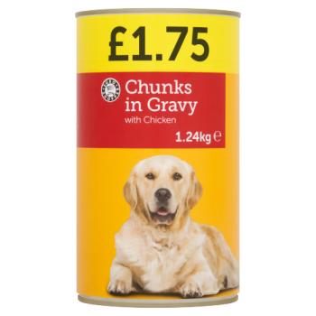 EURO SHOPPER CHUNKS IN GRAVY WITH CHICKEN 1.24kg