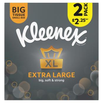 Kleenex Extra Large Tissues Compact Twin Pack £2.25 PMP