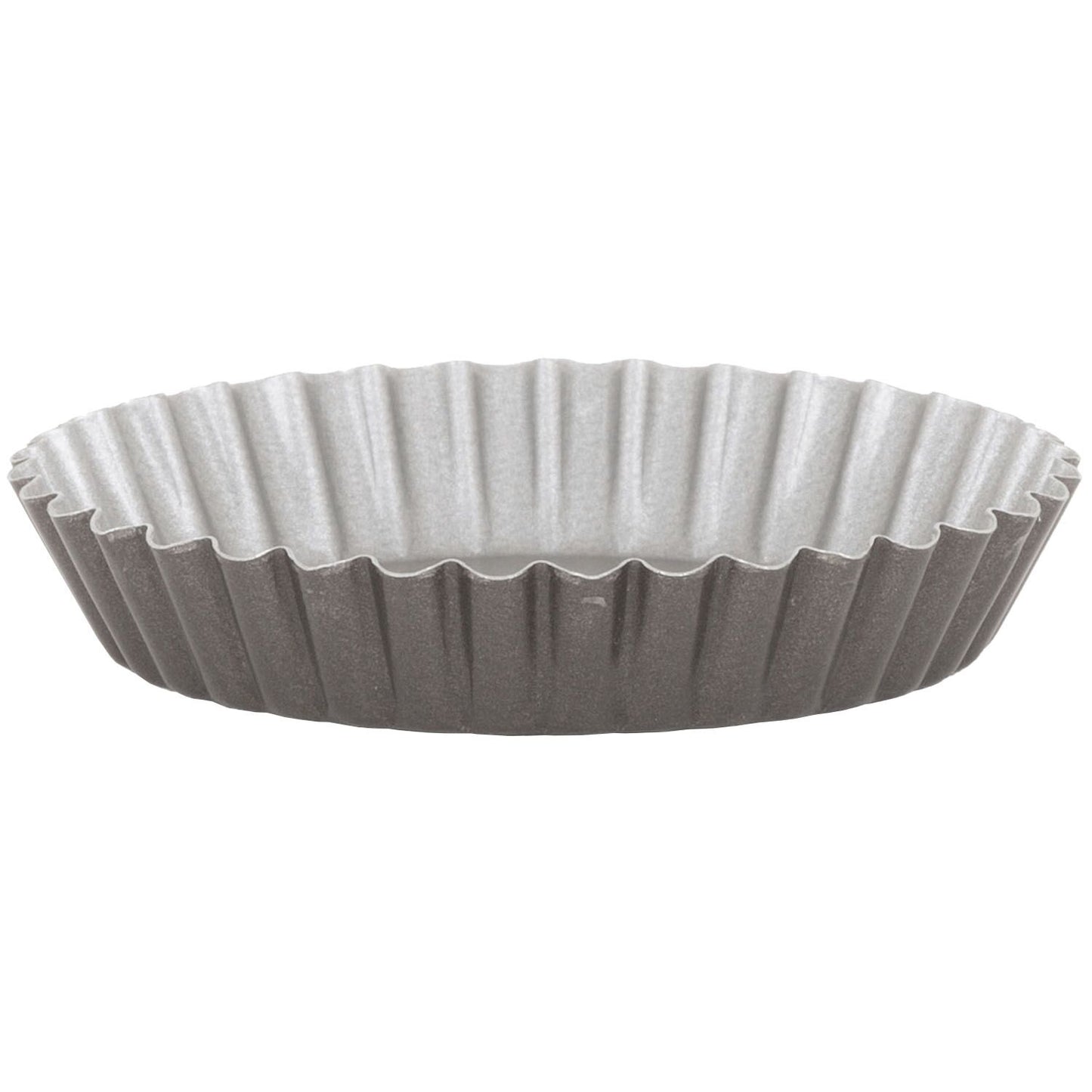 Wham Air Fry Petits Moules Ronds Cannelés 8,5 cm, Étain – Lot de 4