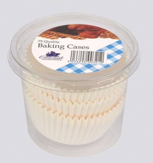 Caissettes à Gâteaux Essential Housewares, Blanches, Lot de 75