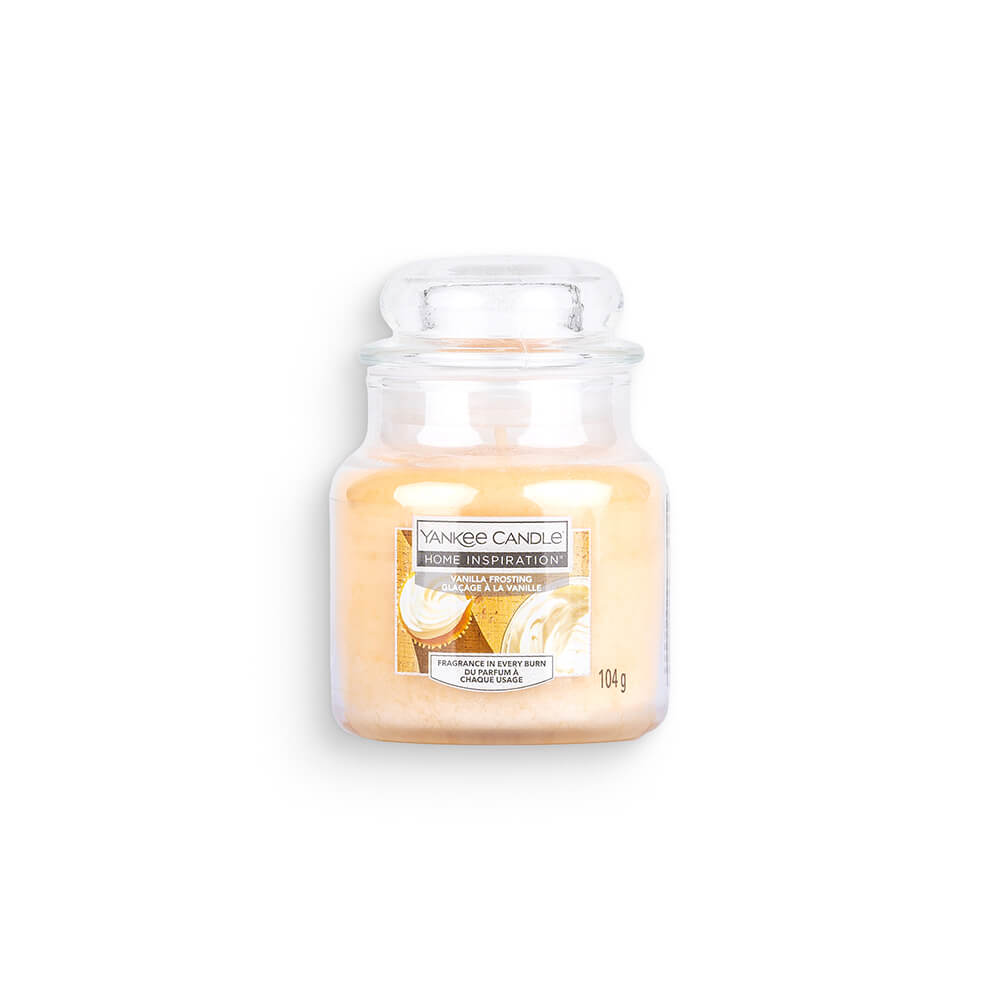 Yankee Candle Home Inspiration Petites Bougies en pot Glaçage Vanille 104g