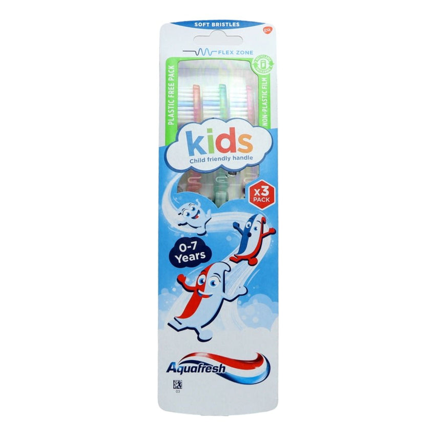 Aquafresh Kids 3+ Soft Bristles Toothbrush 3pk