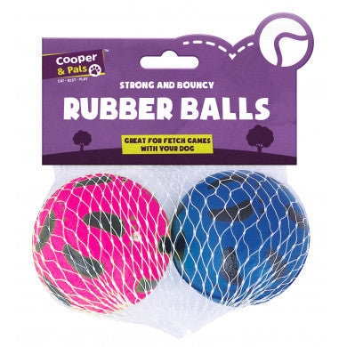 Balles en caoutchouc Cooper & Pals - Lot de 2