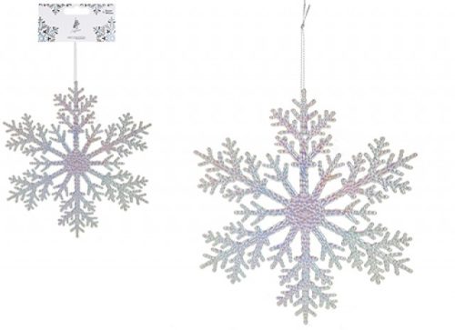 31cm Christmas Iridescent Acrylic Snowflake(1)