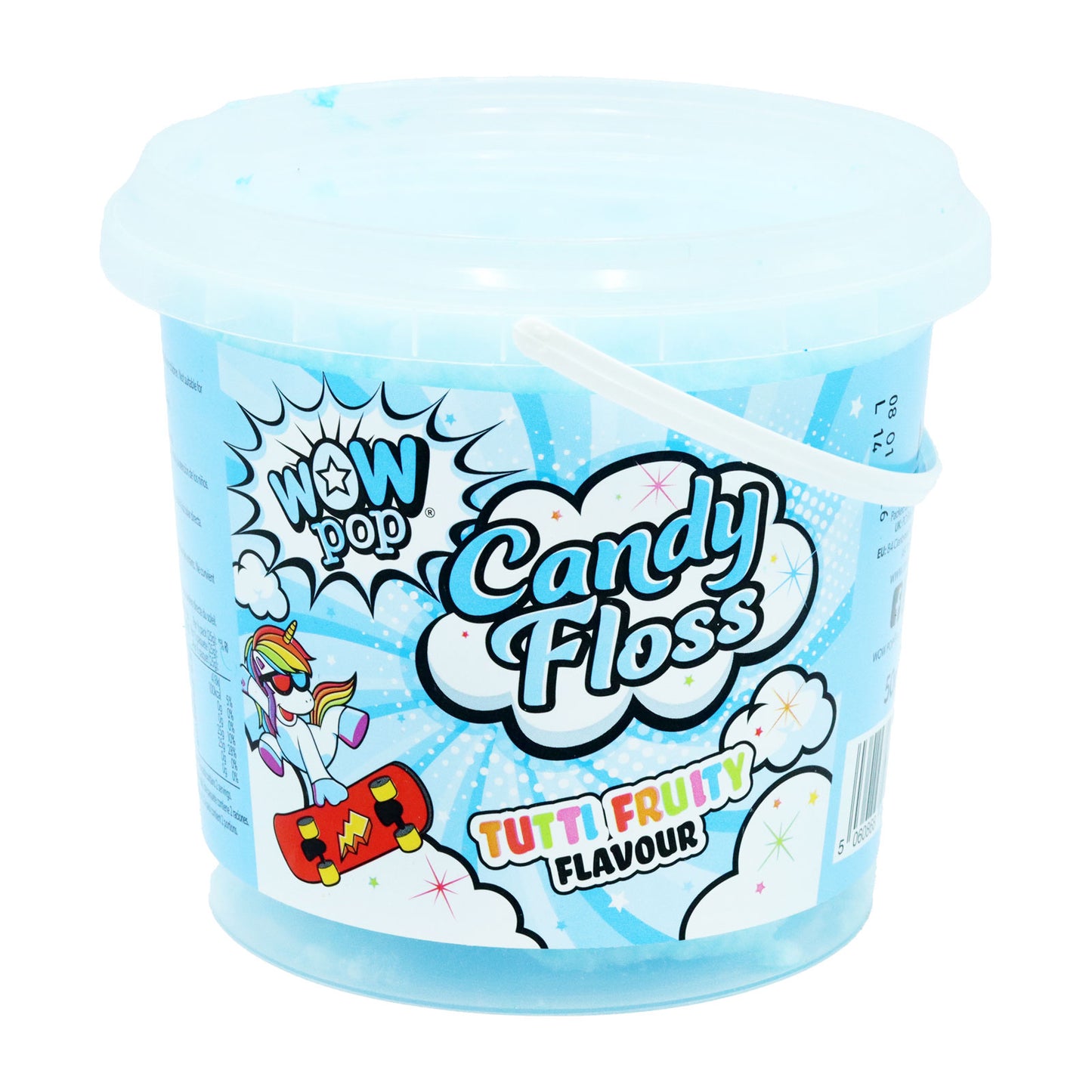 WOWPOP BARBE À PAPA FRAISE POT 50G