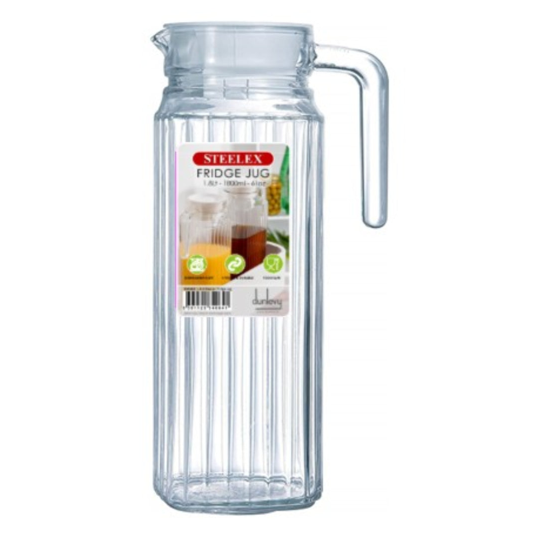 Carafe en verre Steelex pour réfrigérateur 1,1 litre