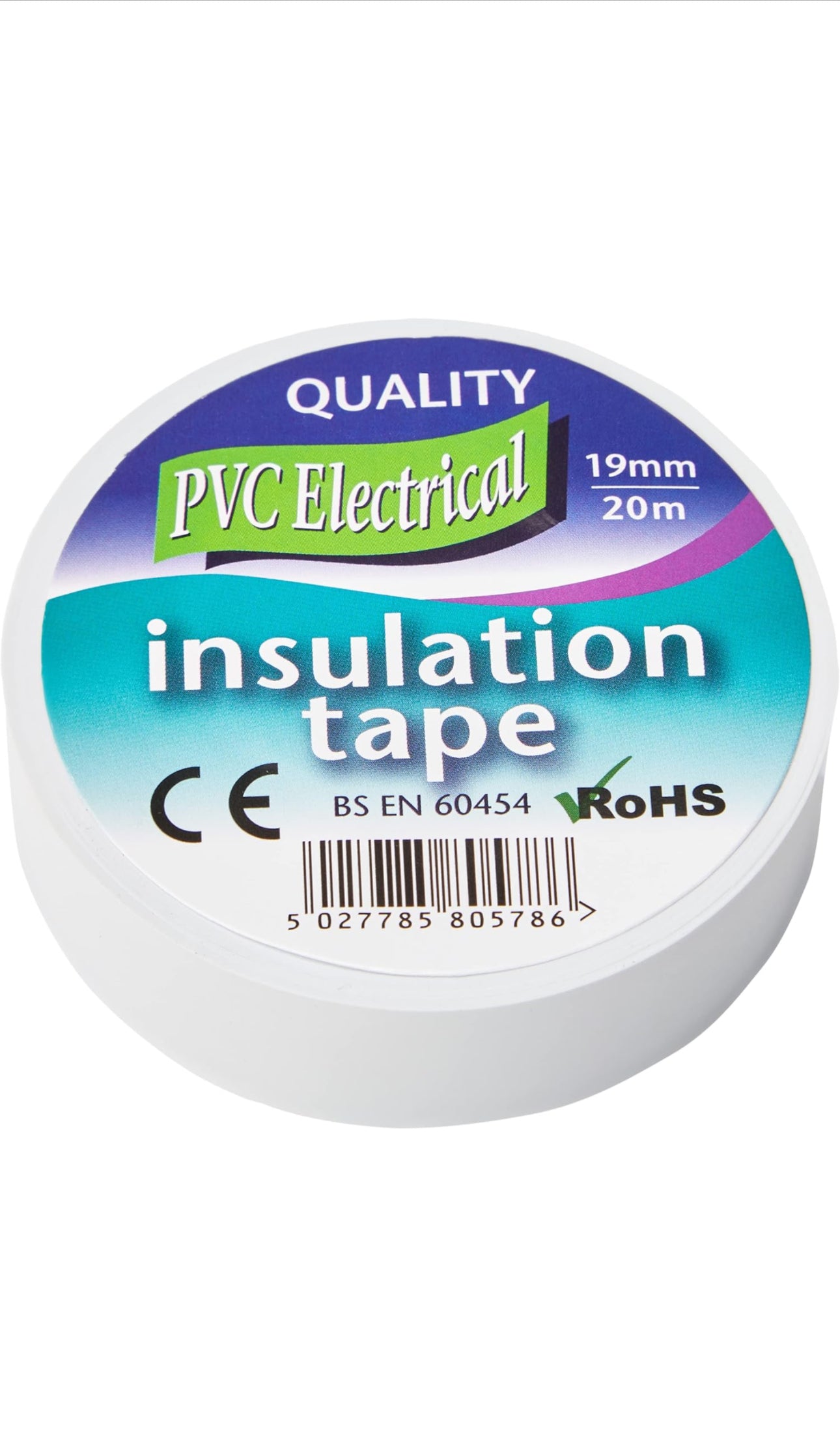 PVC ELECTRICAL INSULATION TAPE 19mm/20m White